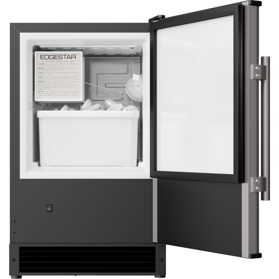 EdgeStar 15 Inch Wide 12 Lbs. Capacity Built-In Ice Maker with 15 Lbs. Daily Ice Production - IB121SS