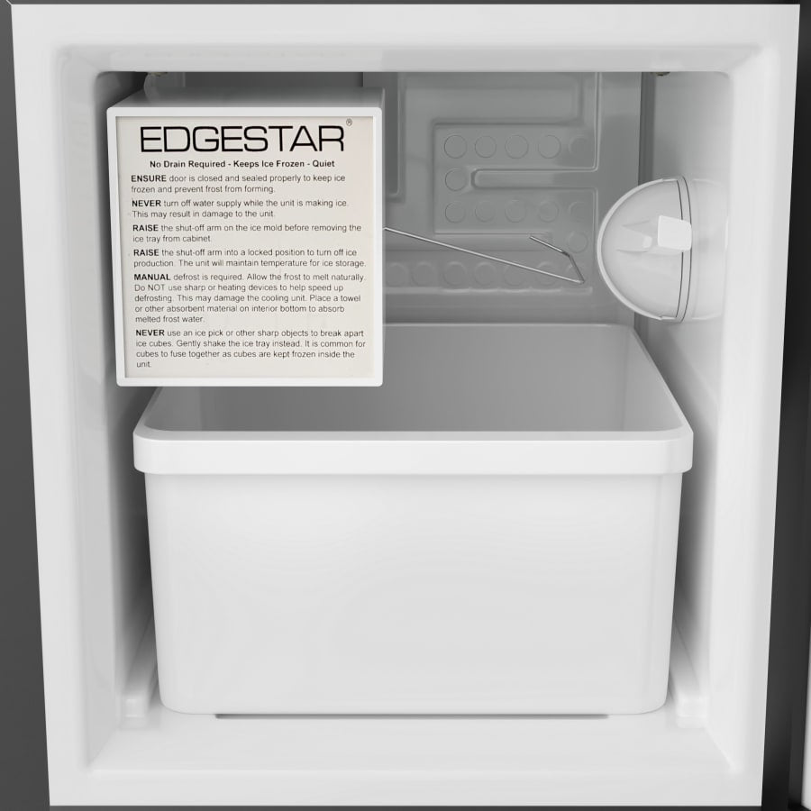 EdgeStar 15 Inch Wide 12 Lbs. Capacity Built-In Ice Maker with 15 Lbs. Daily Ice Production - IB121SS