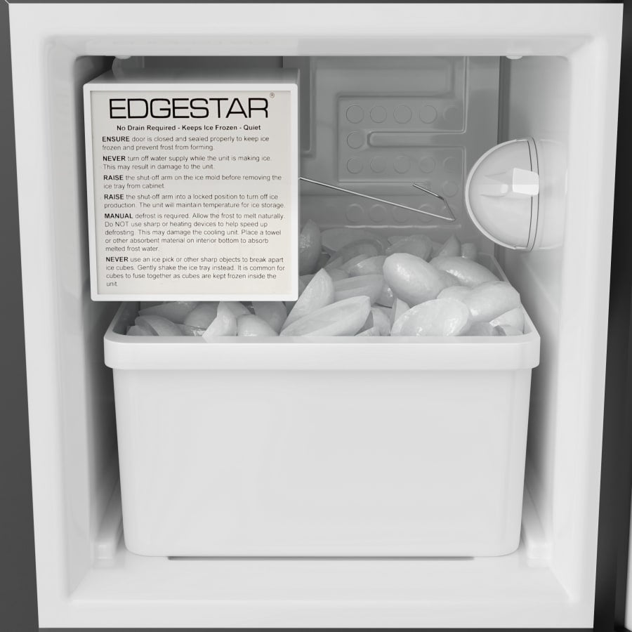 EdgeStar 15 Inch Wide 12 Lbs. Capacity Built-In Ice Maker with 15 Lbs. Daily Ice Production - IB121SS