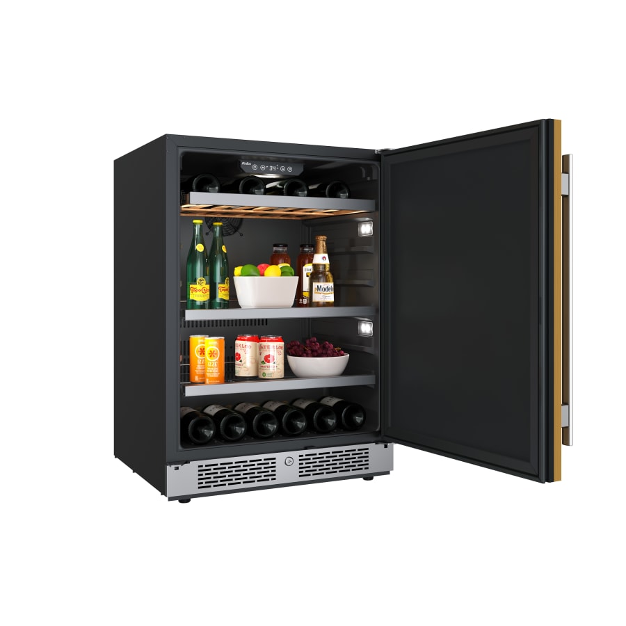 Avallon 24 Inch Wide 14 Bottle Capacity and 82 Can Capacity Panel Ready Wine and Beverage Cooler - AWBC242SGRH