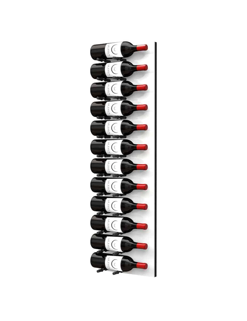 Ultra Wine Racks Fusion HZ Label Out Wine Wall White Acrylic (4 Foot) Single Depth