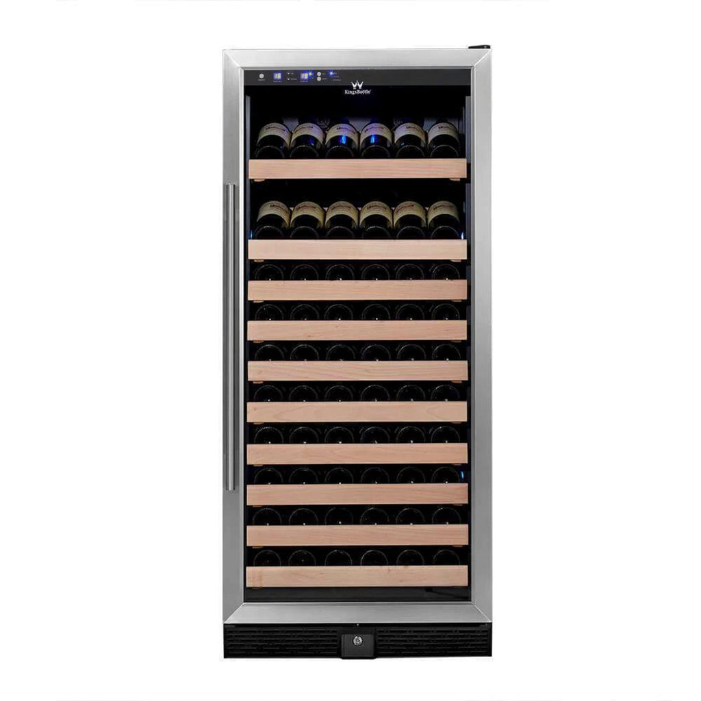 KingsBottle 100 Bottle Kitchen Wine Refrigerator Freestanding - KBU100WX