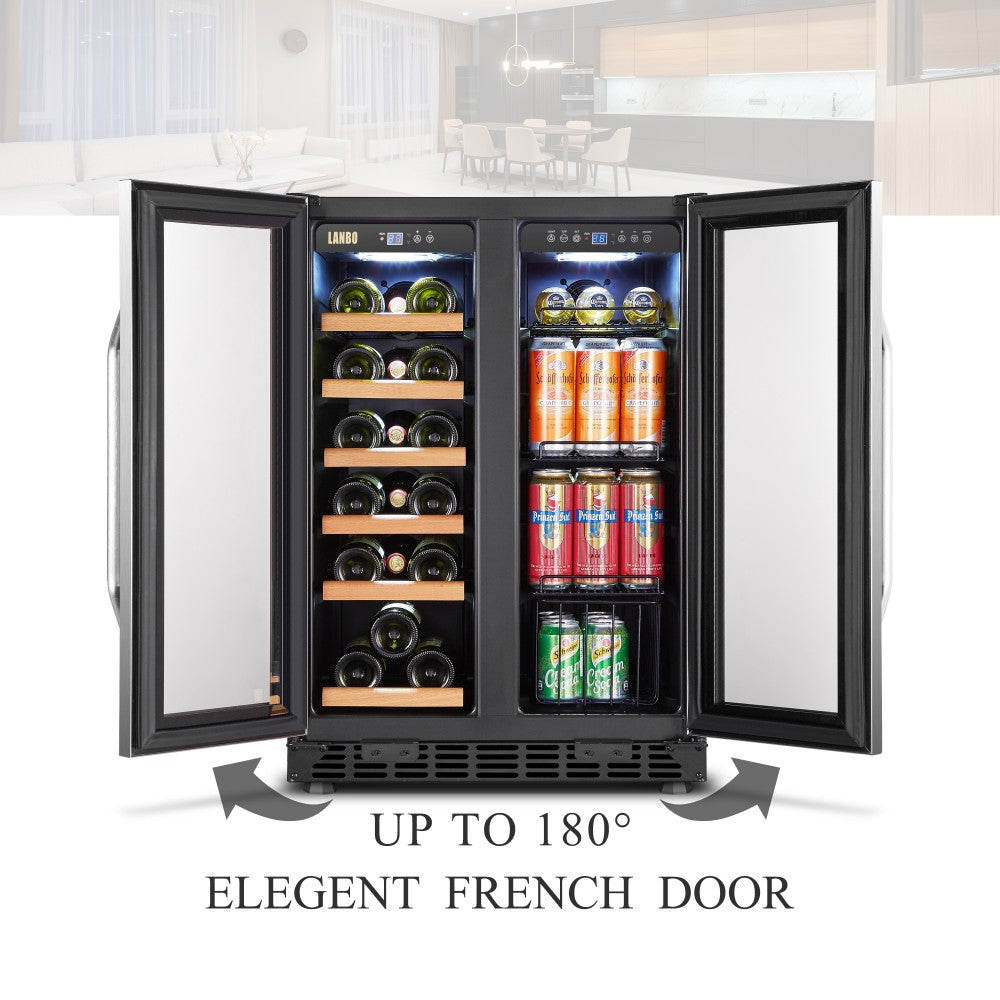 Lanbo 24 Inch Wine and Beverage Cooler - LB36BD