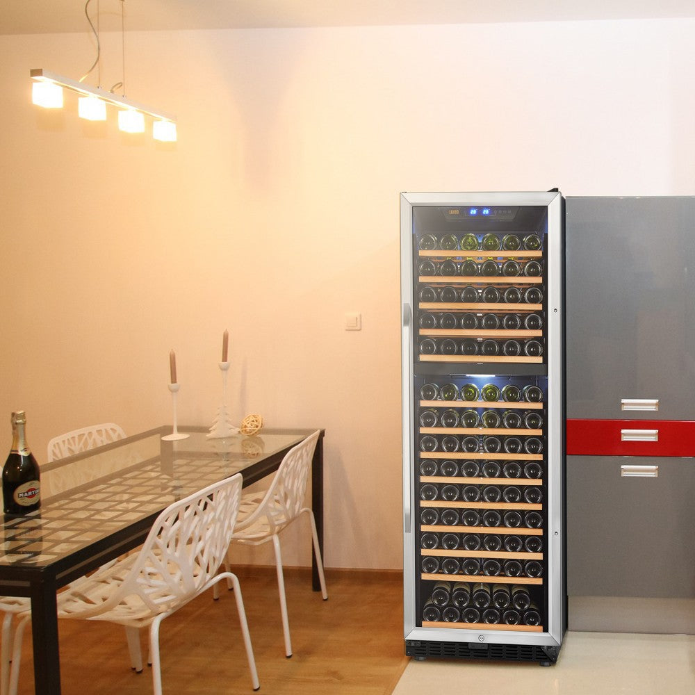 Lanbo 160 Bottle Dual Zone Wine Cooler - LW165D