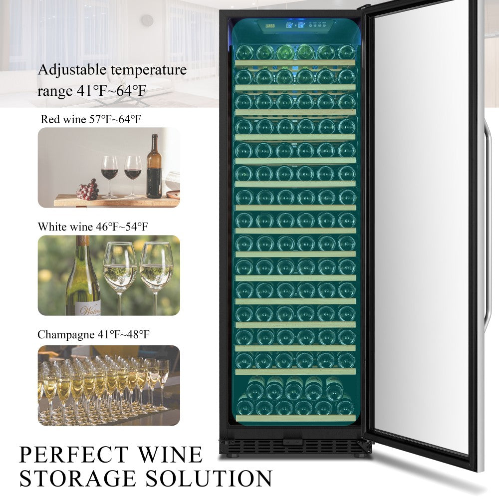 Lanbo 171 Bottle Single Zone Wine Cooler - LW177S