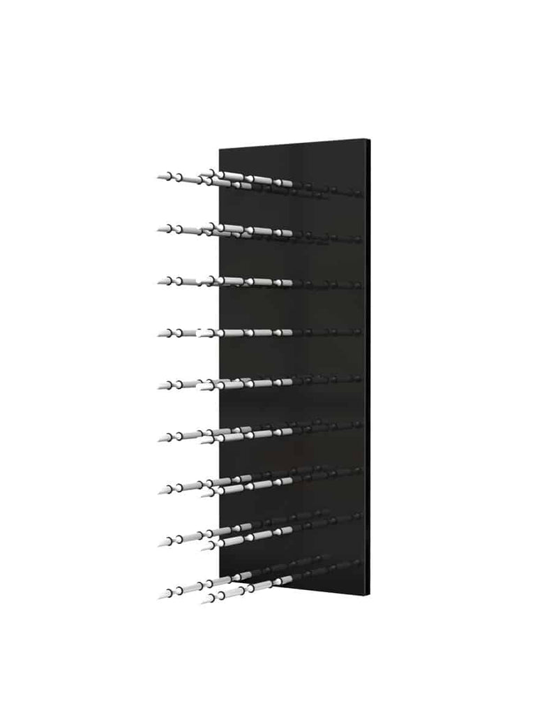 Ultra Wine Racks Fusion HZ Label-Out Wine Wall Black Acrylic (3 Foot) Triple Depth