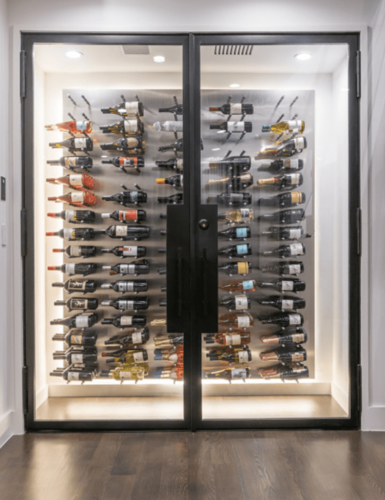Ultra Wine Racks Fusion HZ Label Out Wine Wall White Acrylic (4 Foot) Single Depth