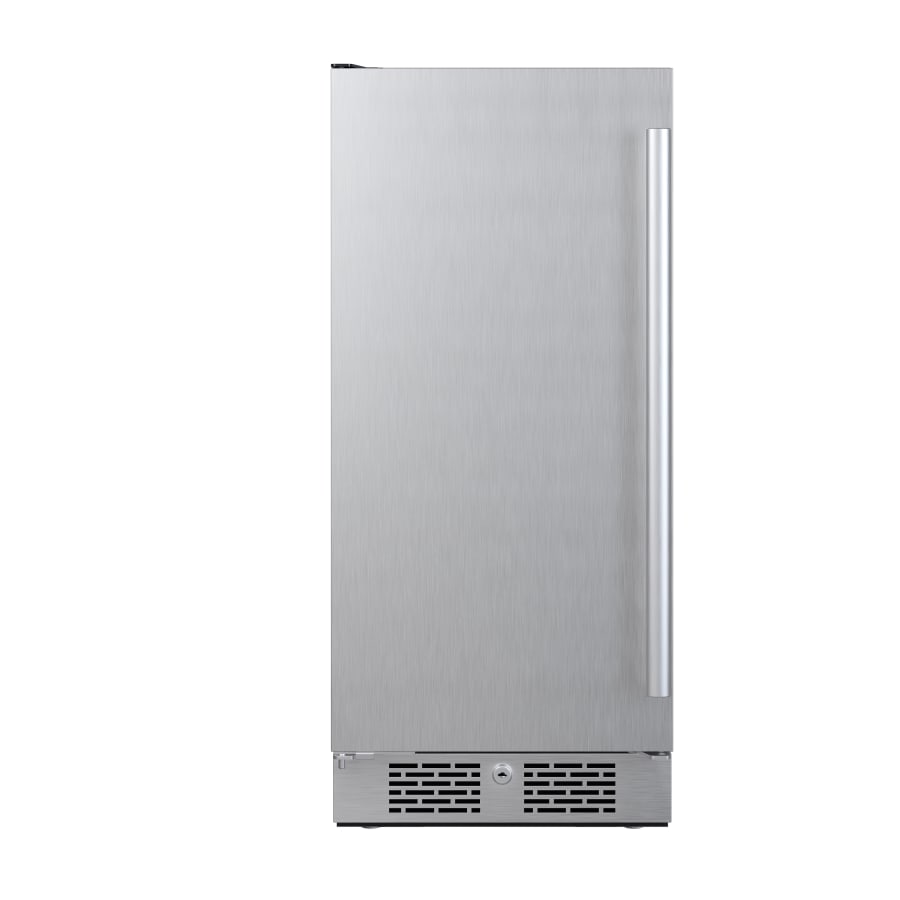 Avallon 15 Inch Wide 3.3 Cu. Ft. Compact Refrigerator with LED Lighting and Left Swing Door - AFR152SSLH