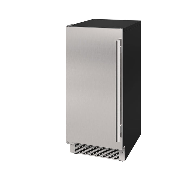 Avallon 15 Inch Wide 26 Lbs. Capacity Built-In and Free Standing Ice Maker with 56 Lbs. Daily Ice Production - AIMG151PSSILH