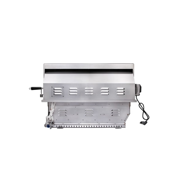 EdgeStar 89000 BTU 36 Inch Wide Liquid Propane Built-In Grill with Insulated Jacket and Double Access Doors - GRL360IBKITLP