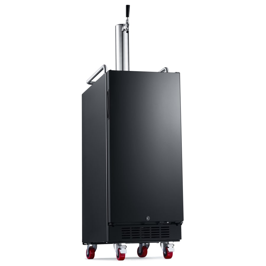 EdgeStar 15 Inch Wide 1 Tap Kegerator with Forced Air Refrigeration and Air Cooled Beer Tower - KC1500BBL