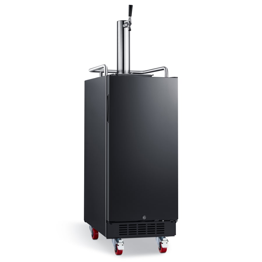 EdgeStar 15 Inch Wide 1 Tap Kegerator with Forced Air Refrigeration and Air Cooled Beer Tower - KC1500BBL