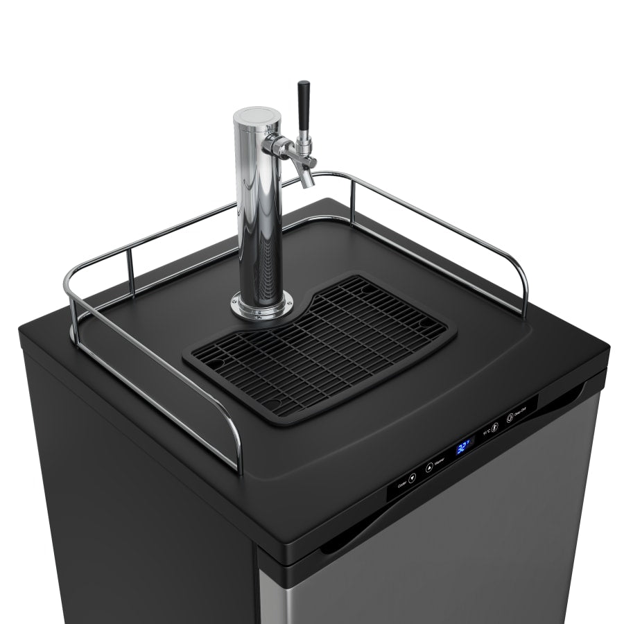 EdgeStar 24 Inch Wide Kegerator with Digital Display for Full Size Kegs - KC3000BSS