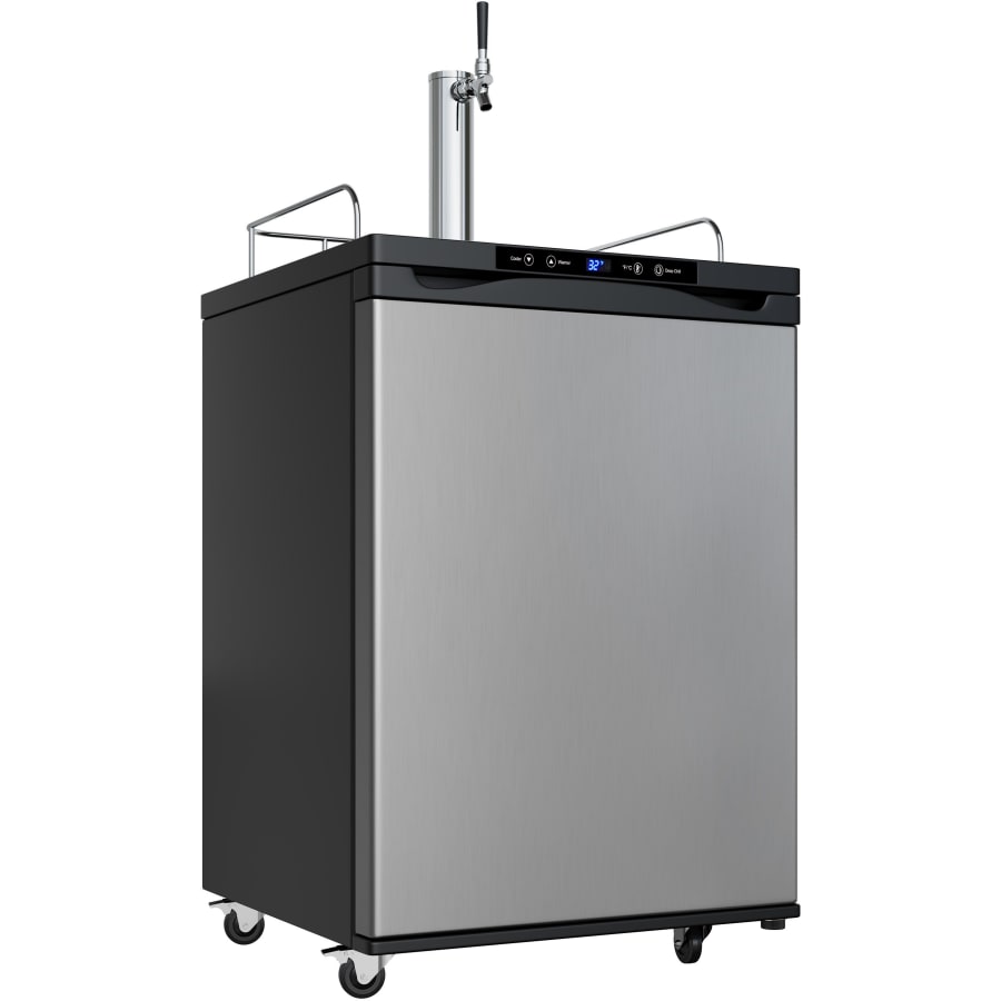 EdgeStar 24 Inch Wide Kegerator with Digital Display for Full Size Kegs - KC3000BSS