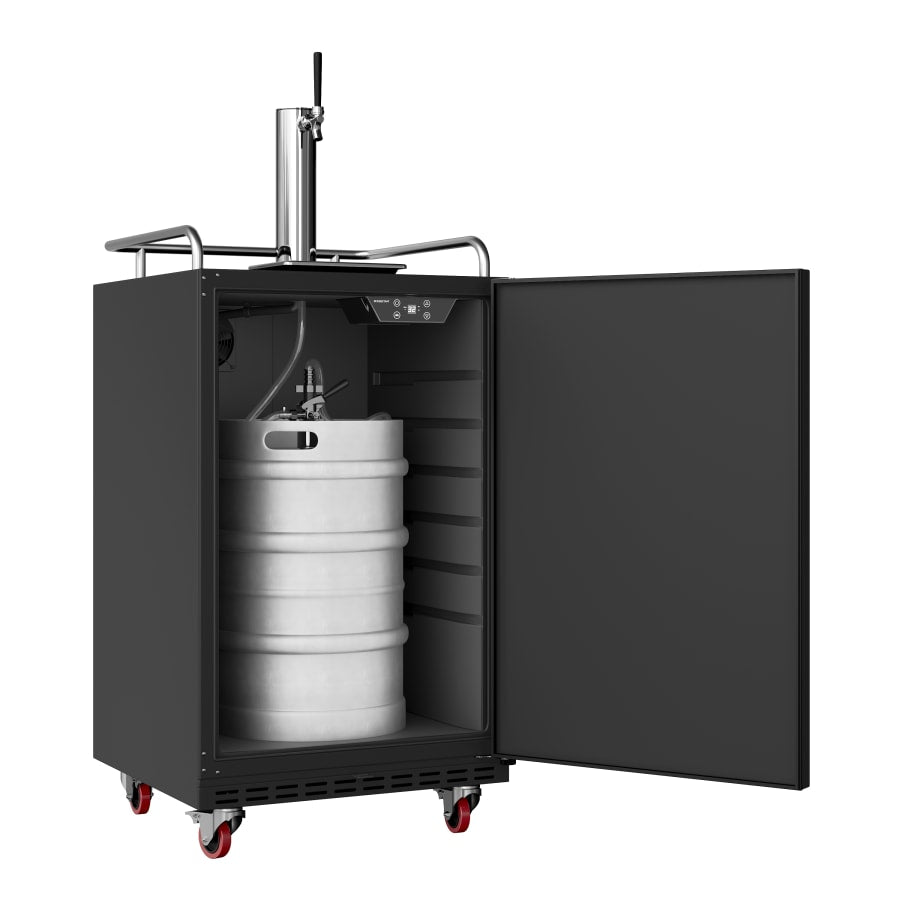 EdgeStar 24 Inch Wide Kegerator for Full Size Kegs with Electronic Control Panel - KC7000BBL