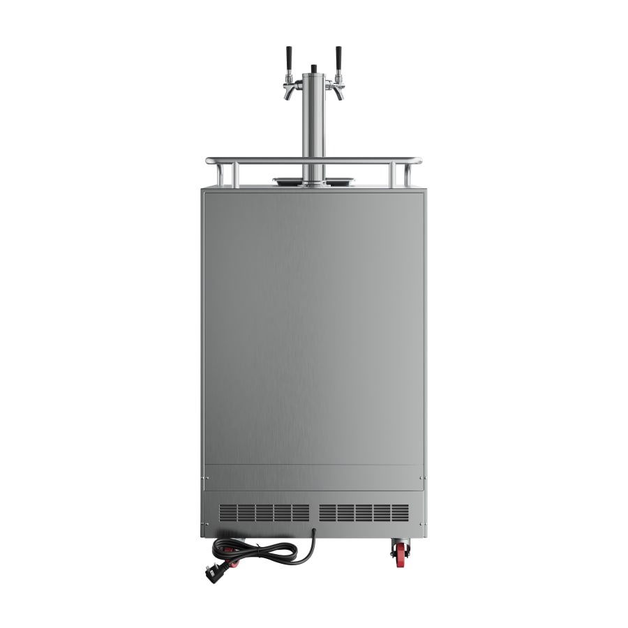 EdgeStar 24 Inch Wide Outdoor Triple Tap Kegerator for Full Size Kegs with Electronic Control Panel - KC7000BSSODTRIP