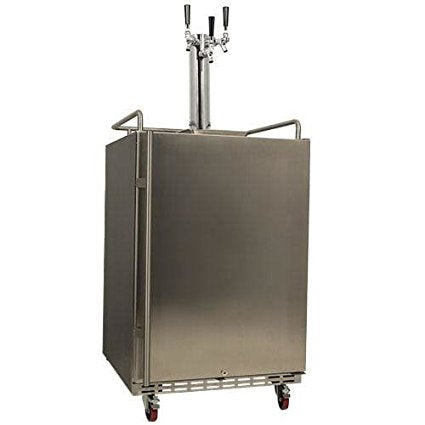 EdgeStar Full Size Triple Tap Built-In Kegerator - KC7000SSTRIP - Wine Cooler City