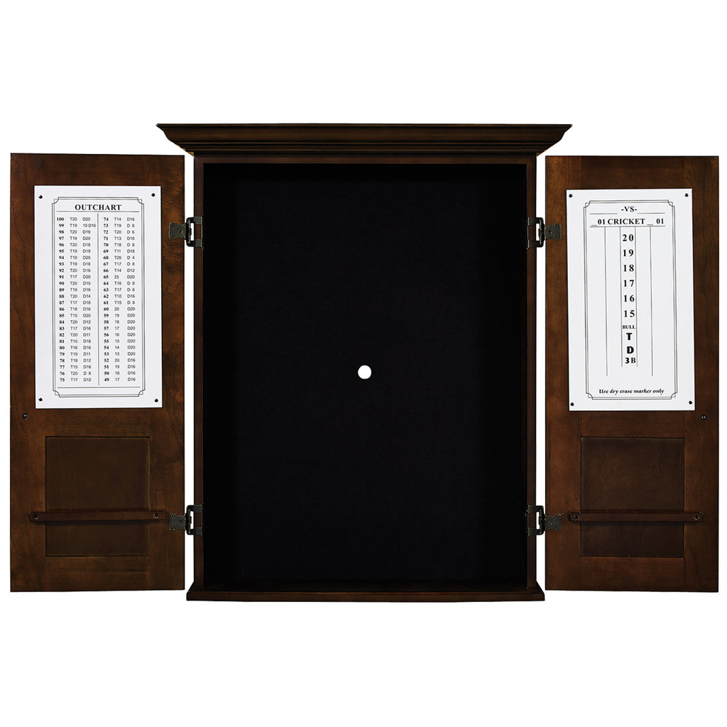 RAM Game Room Dartboard Cabinet Square - Cappuccino - DCAB3 CAP