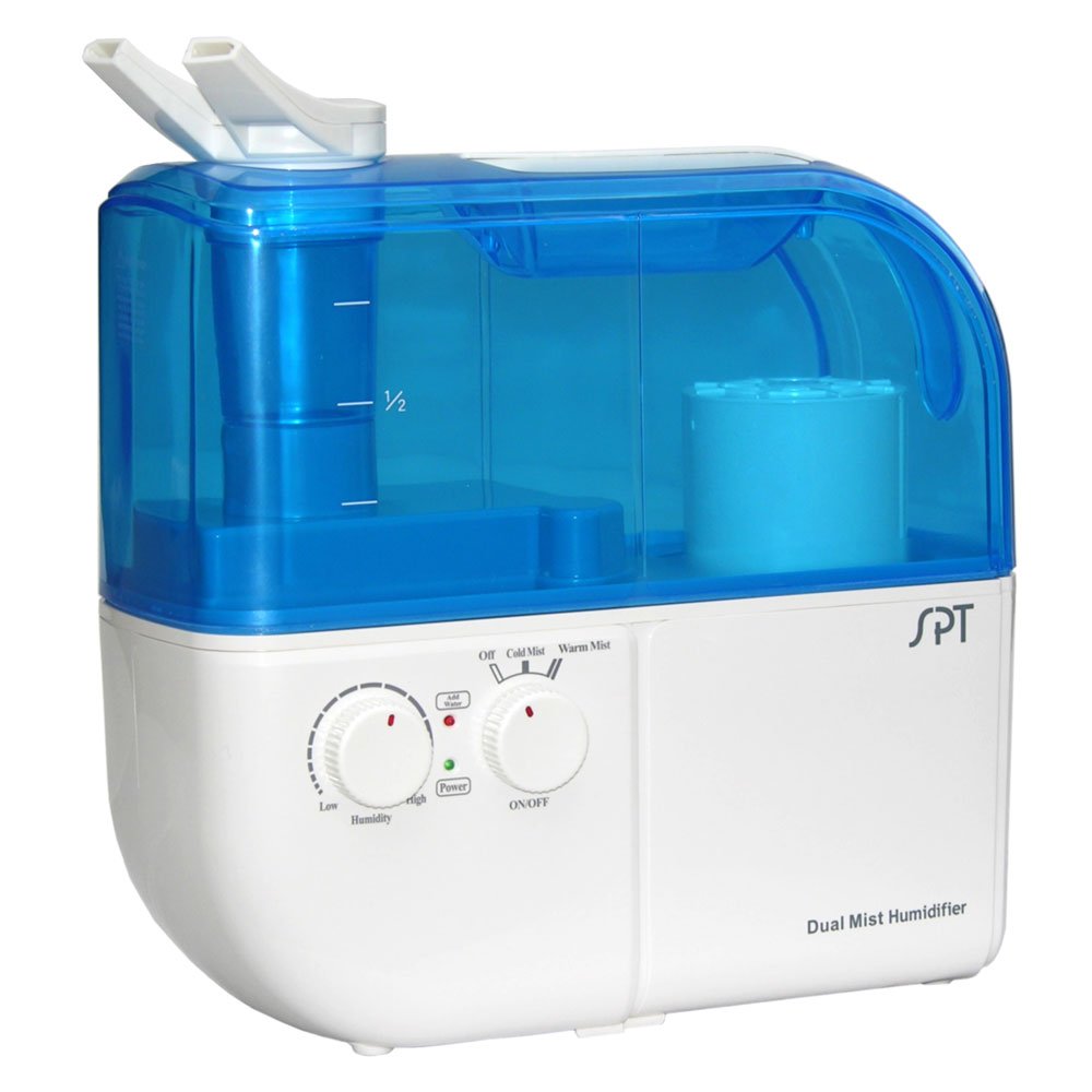 SPT - Dual Mist Humidifier with ION Exchange Filter [Blue] - SU-4010