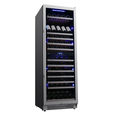 Avallon 24 Inch Wide 141 Bottle Capacity Built-In or Free Standing Dual Zone Wine Cooler with Interior Lighting - AWC242TDZRH - Wine Cooler City