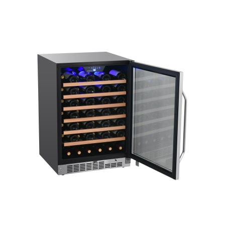 EdgeStar 24 Inch Wide 53 Bottle Built-In Single Zone Wine Cooler with Reversible Door and LED Lighting - CWR532SZ - Wine Cooler City