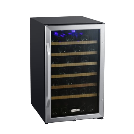 EdgeStar 20 Inch Wide 44 Bottle Capacity Free Standing Wine Cooler with Reversible Door and LED Lighting - CWF440SZ - Wine Cooler City