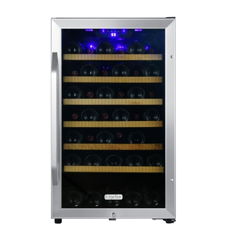 EdgeStar 20 Inch Wide 44 Bottle Capacity Free Standing Wine Cooler with Reversible Door and LED Lighting - CWF440SZ - Wine Cooler City