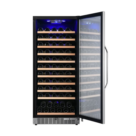 EdgeStar 24 Inch Wide 111 Bottle Capacity Free Standing Single Zone Wine Cooler with Even Cooling Technology - CWR1212SZ