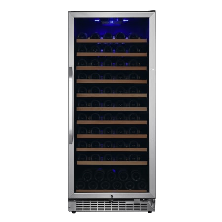 EdgeStar 24 Inch Wide 111 Bottle Capacity Free Standing Single Zone Wine Cooler with Even Cooling Technology - CWR1212SZ