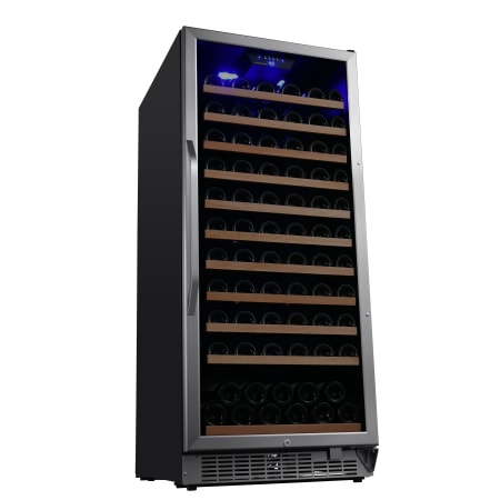 EdgeStar 24 Inch Wide 111 Bottle Capacity Free Standing Single Zone Wine Cooler with Even Cooling Technology - CWR1212SZ