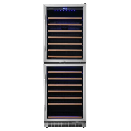 EdgeStar 141 Bottle 24" Built In Dual Zone Double Door Wine Cooler - CWR1552DD