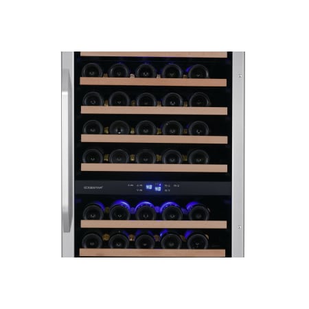 EdgeStar 24 Inch Wide 141 Bottle Capacity Built-In or Free Standing Dual Zone Wine Cooler with Interior Lighting - CWR1552DZ - Wine Cooler City