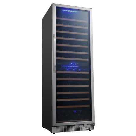 EdgeStar 24 Inch Wide 141 Bottle Capacity Built-In or Free Standing Dual Zone Wine Cooler with Interior Lighting - CWR1552DZ - Wine Cooler City