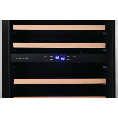 EdgeStar 24 Inch Wide 141 Bottle Capacity Built-In or Free Standing Dual Zone Wine Cooler with Interior Lighting - CWR1552DZ - Wine Cooler City