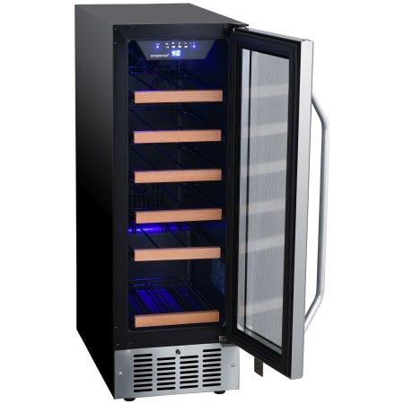 EdgeStar 12 Inch Wide 18 Bottle Built-In Single Zone Wine Cooler with Reversible Door and LED Lighting - CWR182SZ - Wine Cooler City