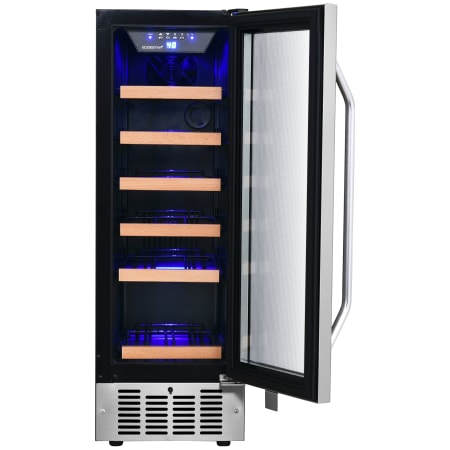 EdgeStar 12 Inch Wide 18 Bottle Built-In Single Zone Wine Cooler with Reversible Door and LED Lighting - CWR182SZ - Wine Cooler City