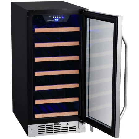 EdgeStar 15 Inch Wide 30 Bottle Built-In Single Zone Wine Cooler with Reversible Door and LED Lighting - CWR302SZ - Wine Cooler City