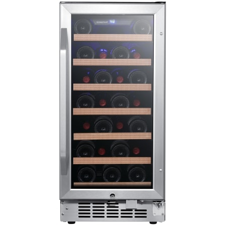 EdgeStar 15 Inch Wide 30 Bottle Built-In Single Zone Wine Cooler with Reversible Door and LED Lighting - CWR302SZ - Wine Cooler City