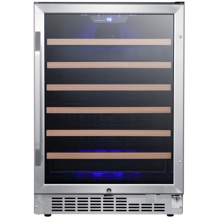 EdgeStar 24 Inch Wide 53 Bottle Built-In Single Zone Wine Cooler with Reversible Door and LED Lighting - CWR532SZ - Wine Cooler City