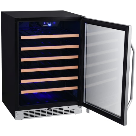 EdgeStar 24 Inch Wide 53 Bottle Built-In Single Zone Wine Cooler with Reversible Door and LED Lighting - CWR532SZ - Wine Cooler City