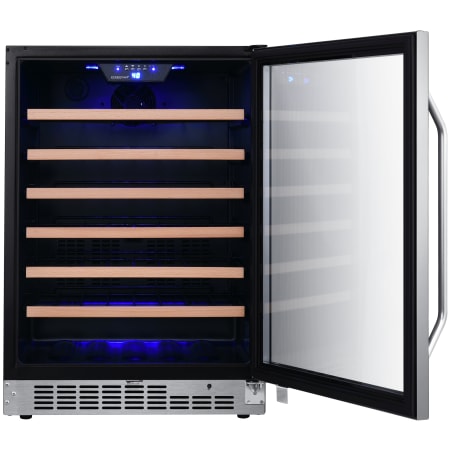 EdgeStar 24 Inch Wide 53 Bottle Built-In Single Zone Wine Cooler with Reversible Door and LED Lighting - CWR532SZ - Wine Cooler City