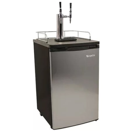 EdgeStar 21 Inch Wide Free Standing Dual Tap Cold Brew Coffee Kegerator - KC2000SSTWINCAFE - Wine Cooler City