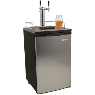 EdgeStar Twin Faucet Kombucha Dispenser - Stainless Steel - KC2000SSTWINKOM - Wine Cooler City