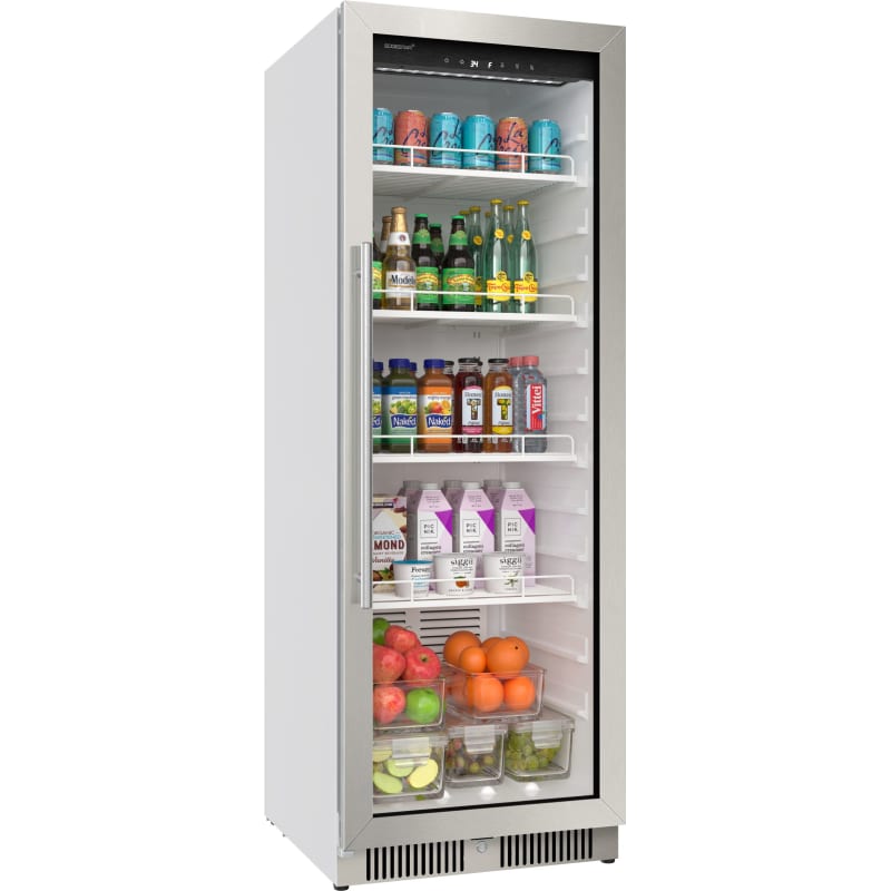 EdgeStar 22 Inch Wide 10.1 Cu. Ft. Commercial Beverage Merchandiser With Temperature Alarm and Reversible Door - VBM101SS