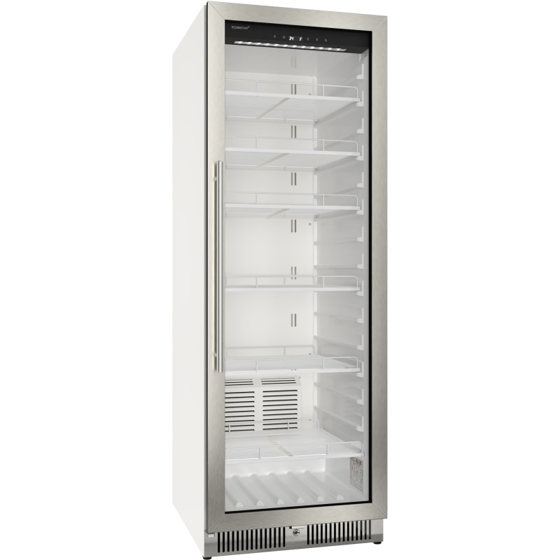 EdgeStar 24 Inch Wide 13.7 Cu. Ft. Commercial Beverage Merchandiser With Temperature Alarm and Reversible Door - VBM131SS