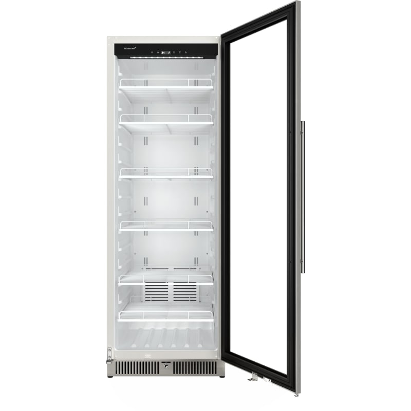 EdgeStar 24 Inch Wide 13.7 Cu. Ft. Commercial Beverage Merchandiser With Temperature Alarm and Reversible Door - VBM131SS