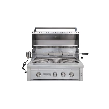 EdgeStar 89000 BTU 36 Inch Wide Natural Gas Built-In Grill with Rotisserie and LED Lighting - GRL360IBBNG - Wine Cooler City