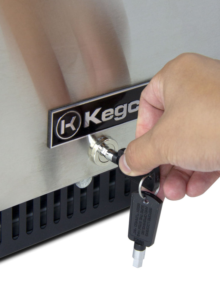 Kegco 15" Wide Homebrew Single Tap Stainless Steel Commercial Kegerator - HBK15BSRNK